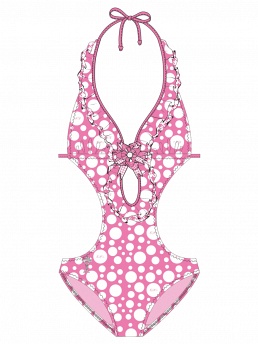 Купальник с заколкой Bailey,  GS031504C AF Bailey розовый
