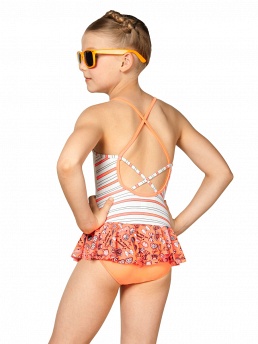 Купальник для девочек слитный,  GS041401 Loveis белый