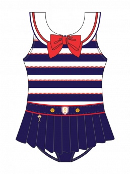 Купальник детский Roxy,  GS041504 AF Roxy синий