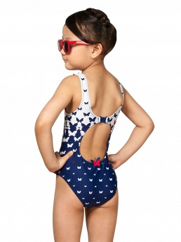 Купальник для девочек слитный,  GS061401Facilita синий