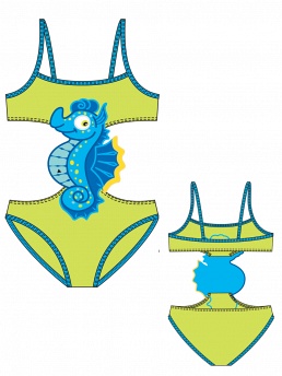 Детский купальник Garona,  GS091202 Garona зелёный