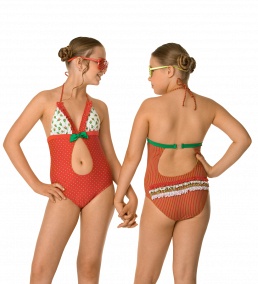 Купальник детский,  GS101006 Edit зелёный