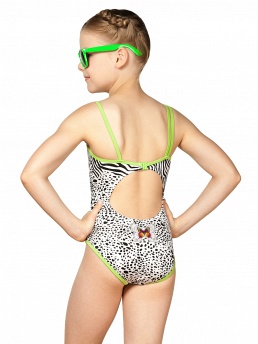 Купальник для девочек слитный,  GS131401 Ines белый