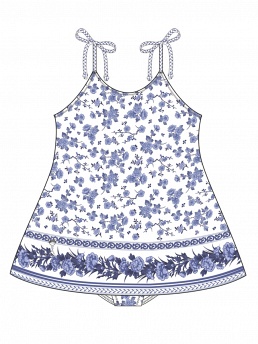 Купальник детский Stephanie,  GSQ011507 AF Stephanie голубой