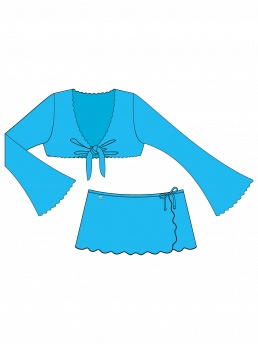 Болеро с юбкой Nonne,  GT/GN011405A AF Nonne голубой