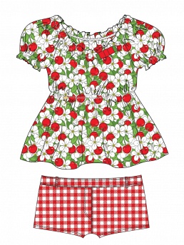 Футболка с шортами Caroline,  GTX021510 AF Caroline красный