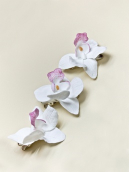 Заколка,  JLS13 белый