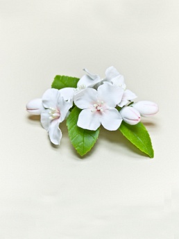 Заколка,  JLS7 белый