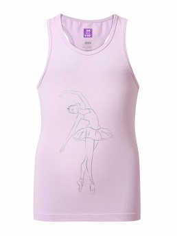 Майка, MDS011603D, хлопок, сиреневый,  MDS011603D сиреневый