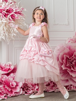 Перчатки для девочек, Perlitta PACG011409, белый/нежно-розовый,  PACG011409 