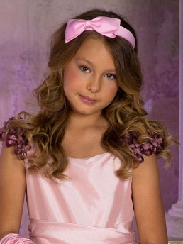 Ободок, Perlitta PACO021308, розовый,  PACO021308 розовый