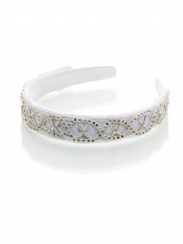 Ободок, Perlitta PACO021432, белый,  PACO021432 белый