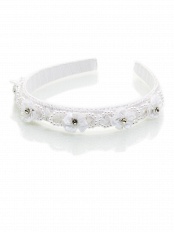 Ободок, Perlitta PACO021433, белый,  PACO021433 белый