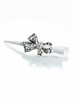 Заколка, Perlitta PACP041411, чёрно-белый,  PACP041411 