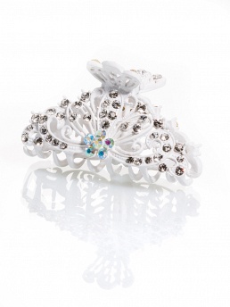 Заколка-крабик, Perlitta PACP041430, белый,  PACP041430 белый