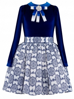 Платье, Perlitta PRA051602, royal blue/white,  PRA051602 синий
