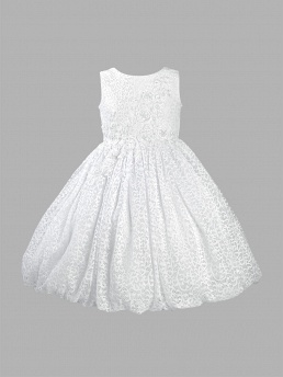 Платье для девочек, Perlitta PSA041501, белый,  PSA041501 белый