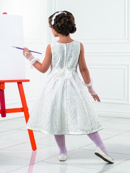 Платье для девочек, Perlitta PSA041502, белый,  PSA041502 белый