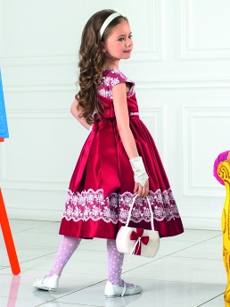 Платье для девочек, Perlitta PSA061501, бургунди,  PSA061501 красный