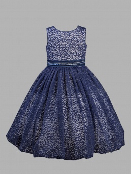 Платье для девочек, Perlitta PSA071502, тёмно-синий,  PSA071502 синий