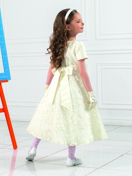 Платье для девочек, Perlitta PSA091503, айвори,  PSA091503 бежевый