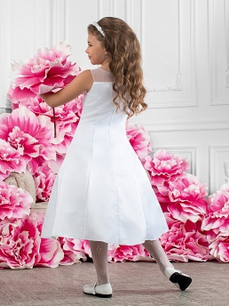 Платье праздничное детское с болеро,  PSAK061408 белый