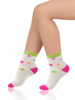 Носки детские, Arina SAK-14211, панна/фуксия,  SAK-14211 