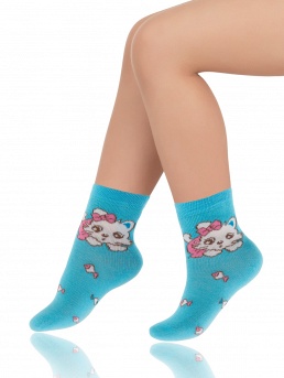 Носки детские, Arina SAK-14216, голубой,  SAK-14216 голубой