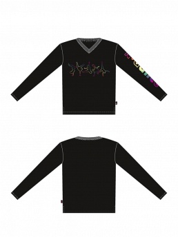 Футболка с длинным рукавом, Nirey SBZG341223B, чёрный,  SBZG341223B чёрный