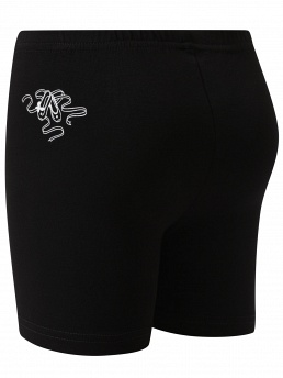 Шорты, SKDS011602B, хлопок, чёрный,  SKDS011602B чёрный