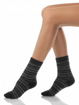 Носки детские, Nirey SNW-1285, черный/серый,  SNW-1285 