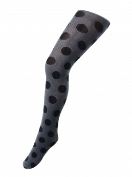 Колготки подростковые, Franzoni Turn-on, cloudy melange/nero,  Turn-on чёрный