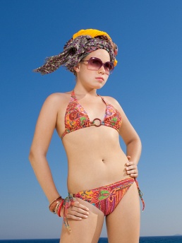 Купальник детский Milena,  YPGB031201 AF Milena коричневый