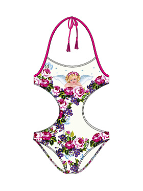 Купальник детский Fabi,  GS031405 AF Fabi розовый