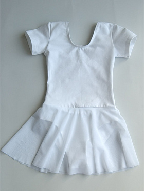 Купальник для хореографии, Solo FD9611-106, белый,  FD9611-106 белый