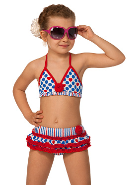 Купальник детский,  GB021203 Lampone красный