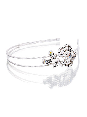 Ободок, Perlitta PACO041402, чёрно-белый,  PACO041402 белый