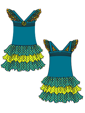 Платье детское пляжное,  GQ031207 Tango 