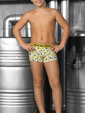 Трусы-боксеры детские для мальчиков,  BXL381303 белый