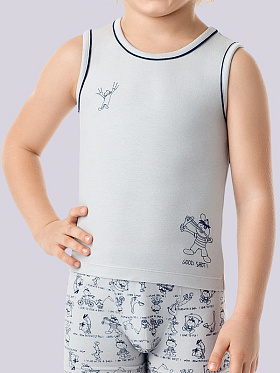 Майка для мальчиков,  BM 371317 A серый