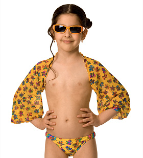 Купальный костюм для девочек,  GPH021003 Tropicana жёлтый