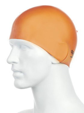 Шапочка для плавания (силиконовая), orange,  8-709841911 оранжевый