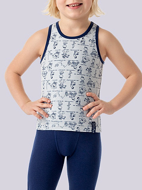 Майка-борцовка для мальчиков,  BBM 371316 A серый