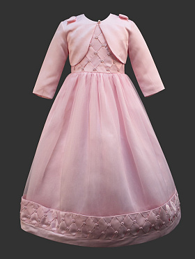Платье детское с жакетом,  PSAK011111 розовый