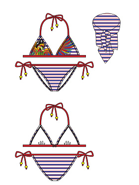 Детский купальник (купальник, юбка),  GBZ081202 Pirata 