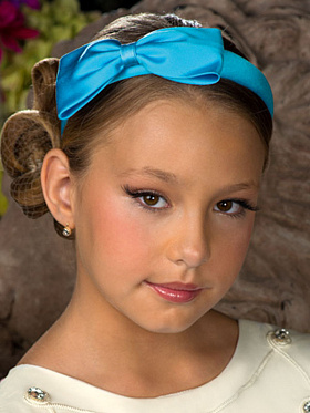 Ободок, Perlitta PACO021308, бирюзовый,  PACO021308 голубой