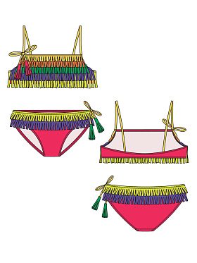 Детский купальник,  GB071203 Brioso красный