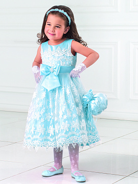 Платье для девочек, Perlitta PSA031501, нежно-голубой,  PSA031501 голубой