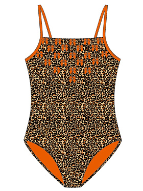 Купальник детский Jassie,  GS021305 AF Jassie коричневый