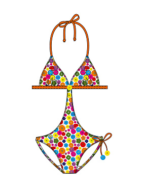 Купальник детский Adamina,  GS041402 AF Adamina разноцветный